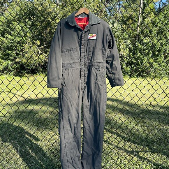 Vintage Dekalb Coveralls Workwear Utility Agricultural Farm 80s